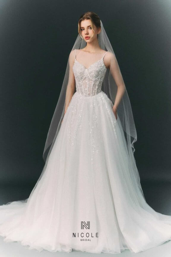 Nicole Bridal - Váy cưới chữ A hình 4