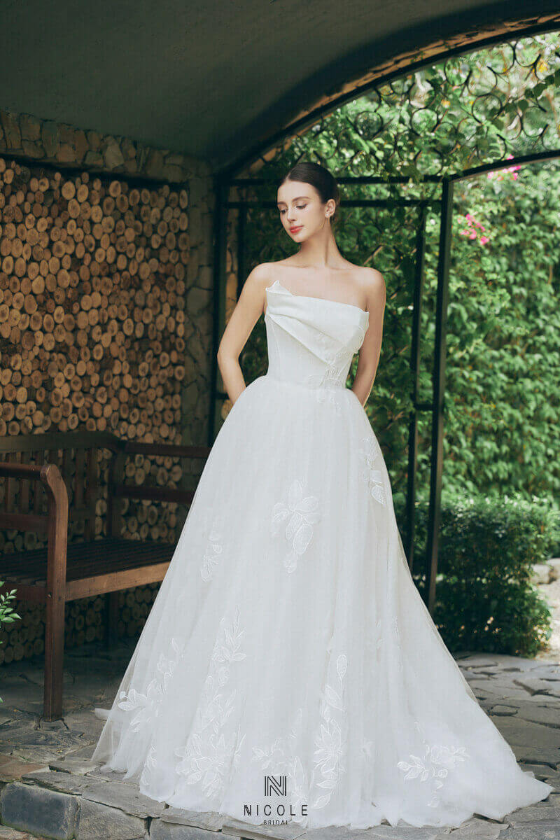 Nicole Bridal - Váy cưới chữ A hình 5