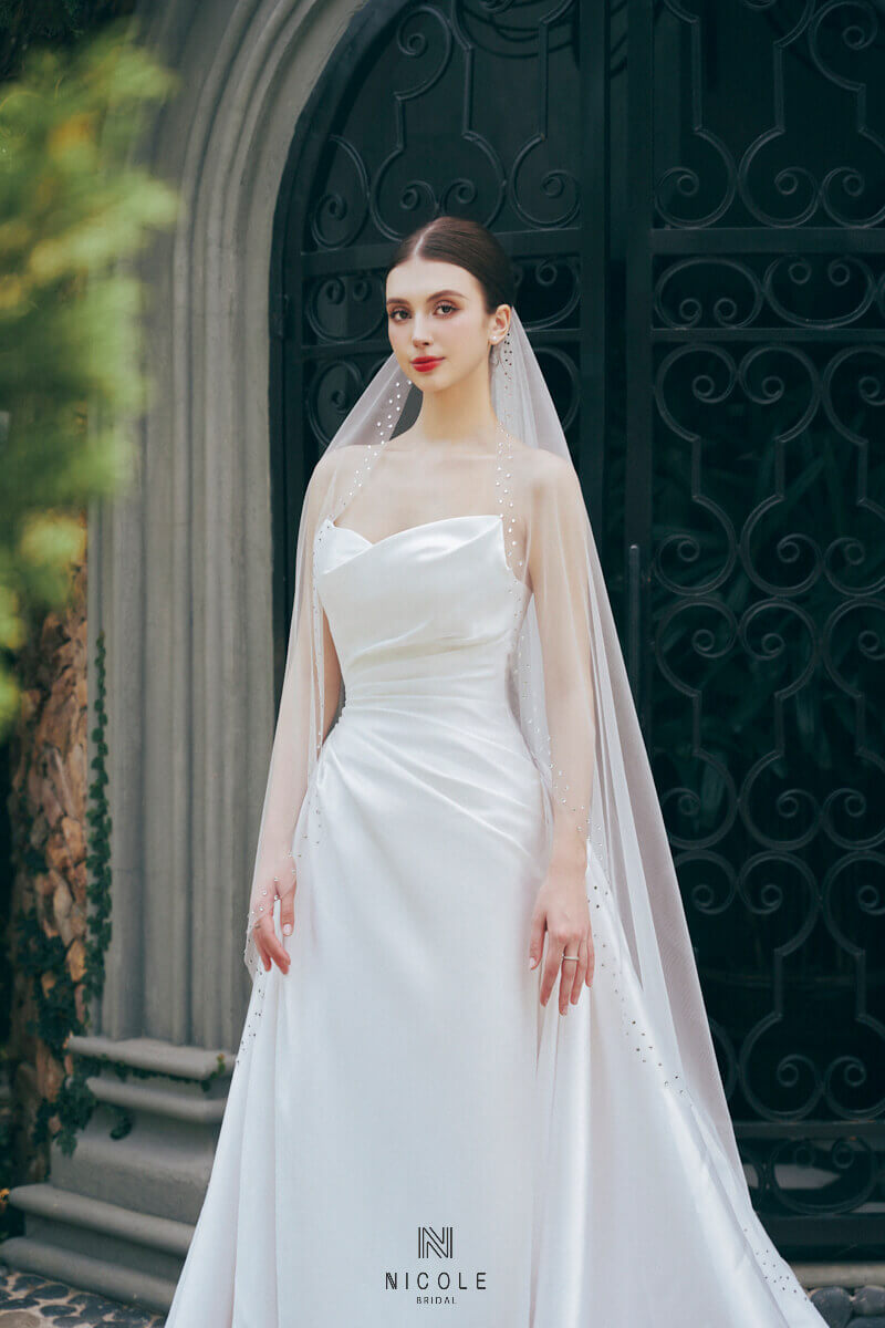 Nicole Bridal - Váy cưới đơn giản hình 8