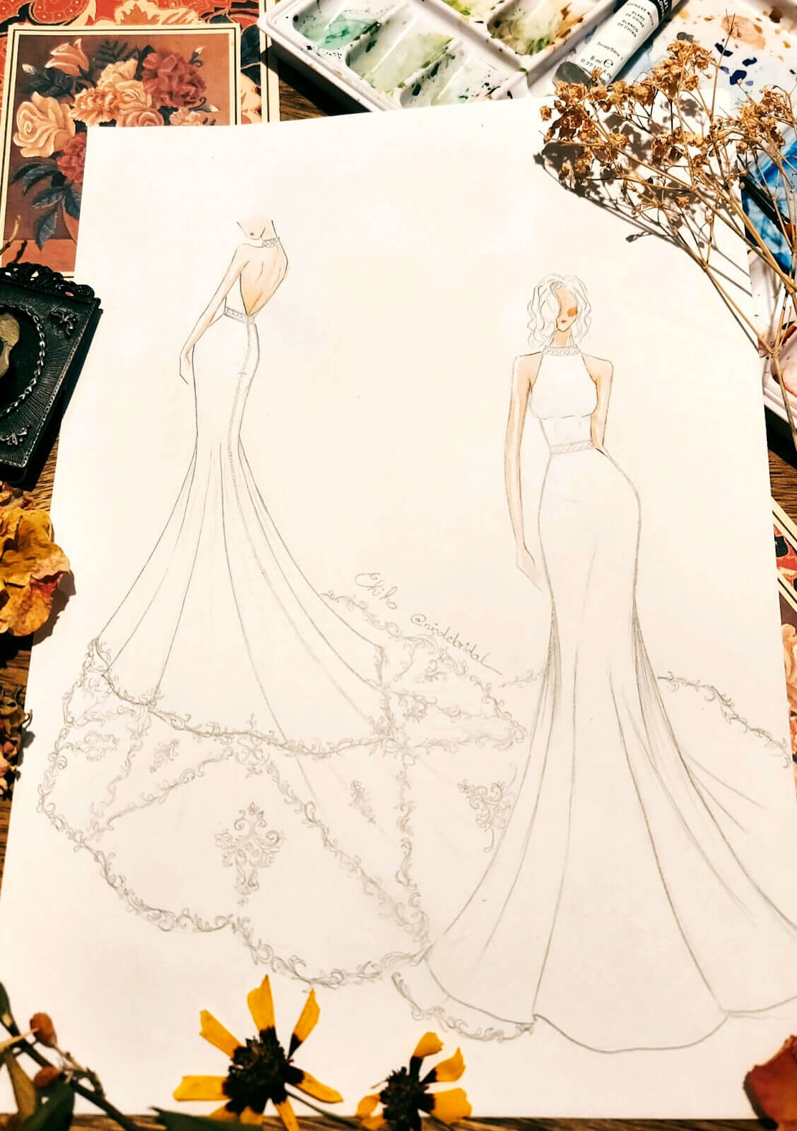 Nicole Bridal - the high-neck wedding dress 1