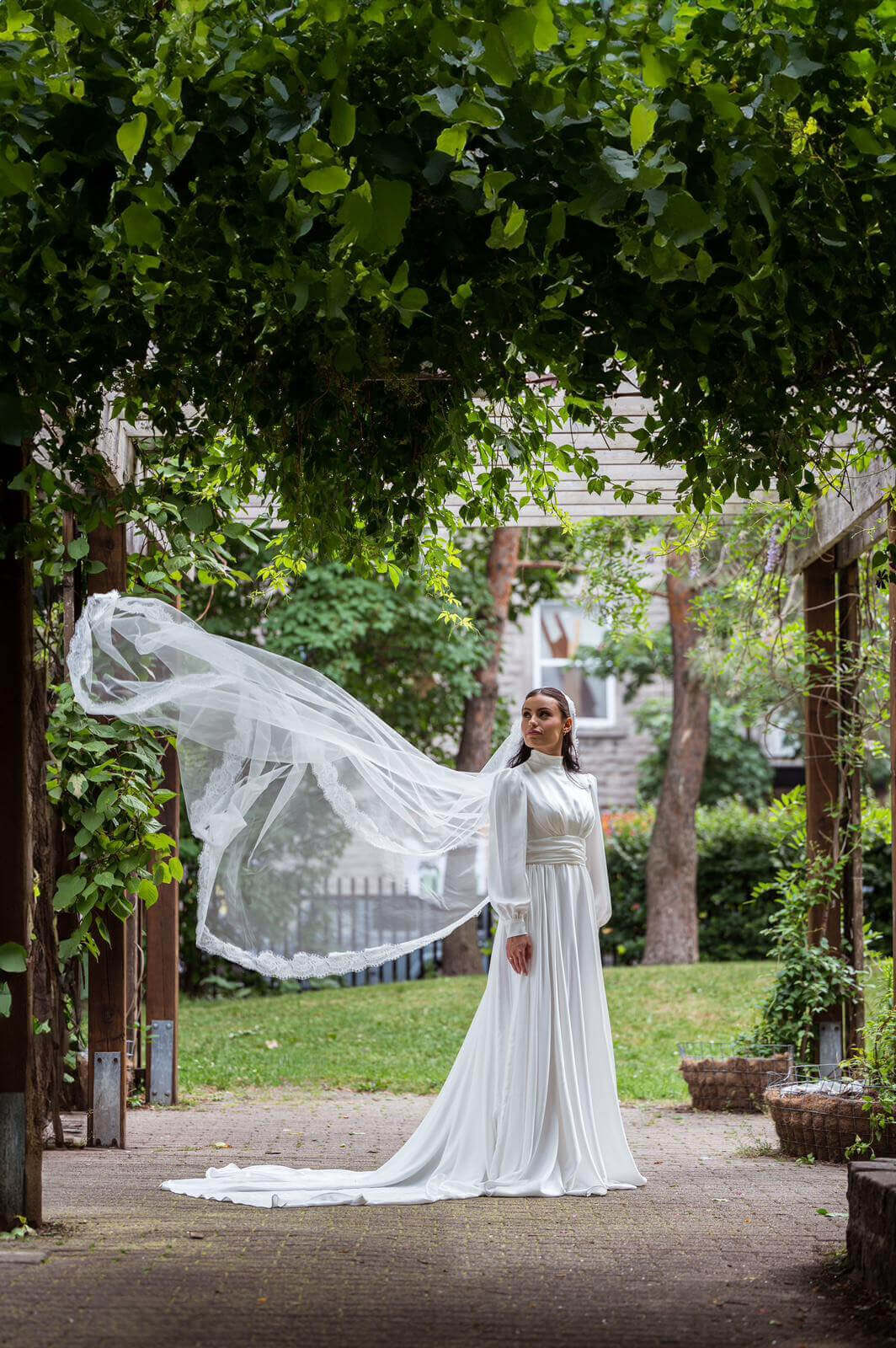 Nicole Bridal - the high-neck wedding dress 4