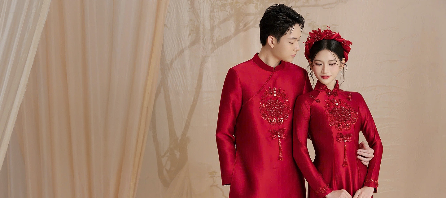 May áo dài cưới - Banner kêu gọi hành động