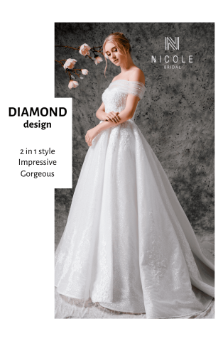 Váy cưới công chúa DIAMOND (19LP603)