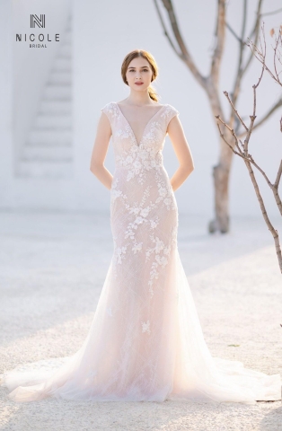 Váy cưới đuôi cá Beryl (20LM106)