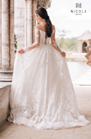 Váy cưới dáng chữ A Cinderella (19PA306)