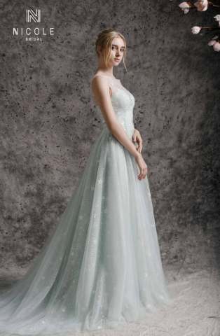 Váy cưới dáng suông AQUA (19PS601)