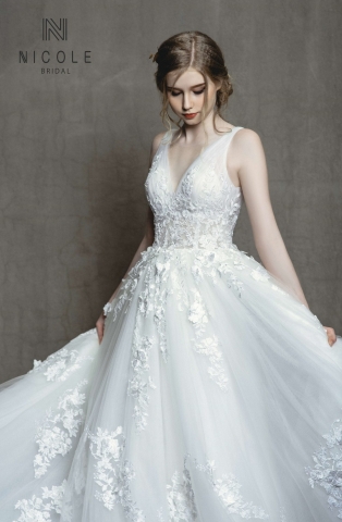 Váy cưới dáng chữ A Freya (19LA206)