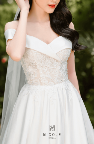 Áo cưới chữ A ISA - 22PA103