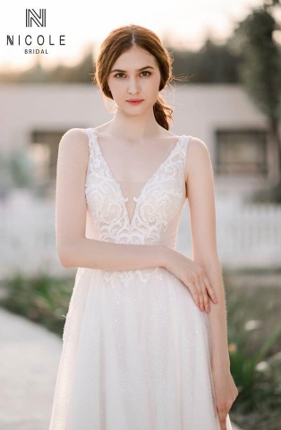 Váy cưới dáng chữ A - Martha (20PA110)