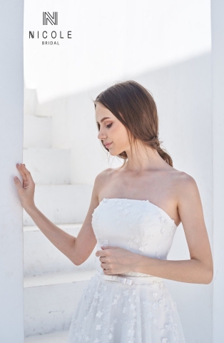Váy cưới dáng chữ A Mimosa (19PA112)