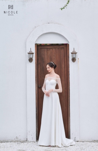 Váy cưới dáng chữ A KEVA 21PA106