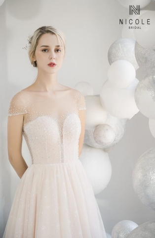 Váy cưới dáng chữ A Sophie (20PA311)