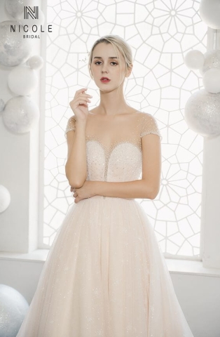 Váy cưới dáng chữ A Sophie (20PA311)