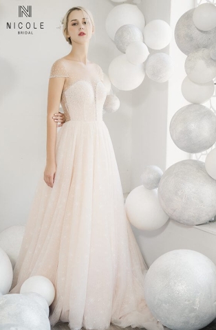 Váy cưới dáng chữ A Sophie (20PA311)