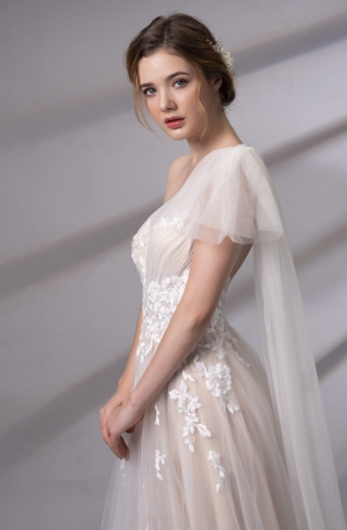 Váy cưới dáng chữ A Selina (18PA403)