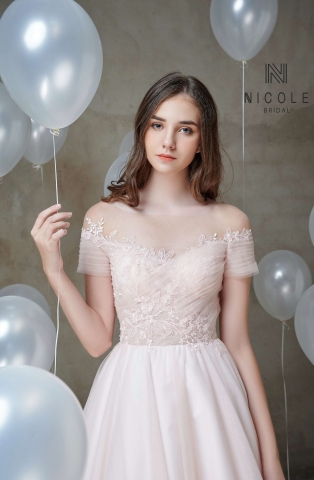 Váy cưới dáng chữ A ZOEY (19PA501)
