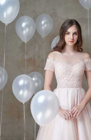 Váy cưới dáng chữ A ZOEY (19PA501)