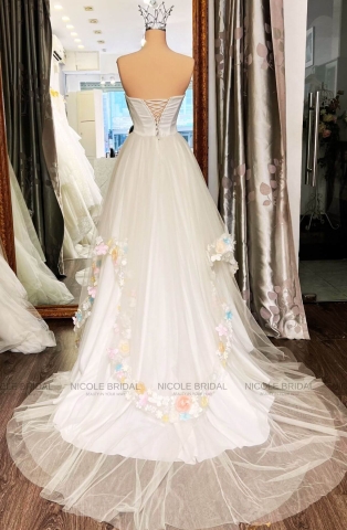 Váy thanh lý cúp ngực chân hoa TL23017