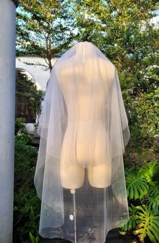Lúp váy cưới trơn 003 (VEIL003)