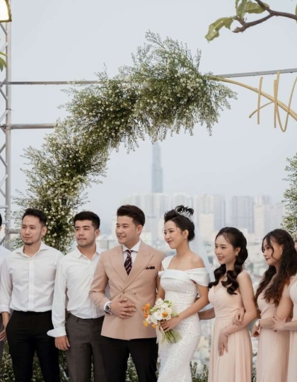 4 bí quyết tổ chức Tiệc cưới ngoài trời thành công - gợi ý mẫu váy cưới tiệc ngoài trời