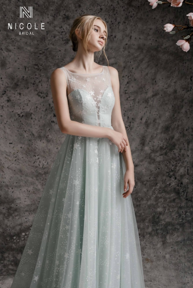 Váy cưới dáng suông AQUA (19PS601)