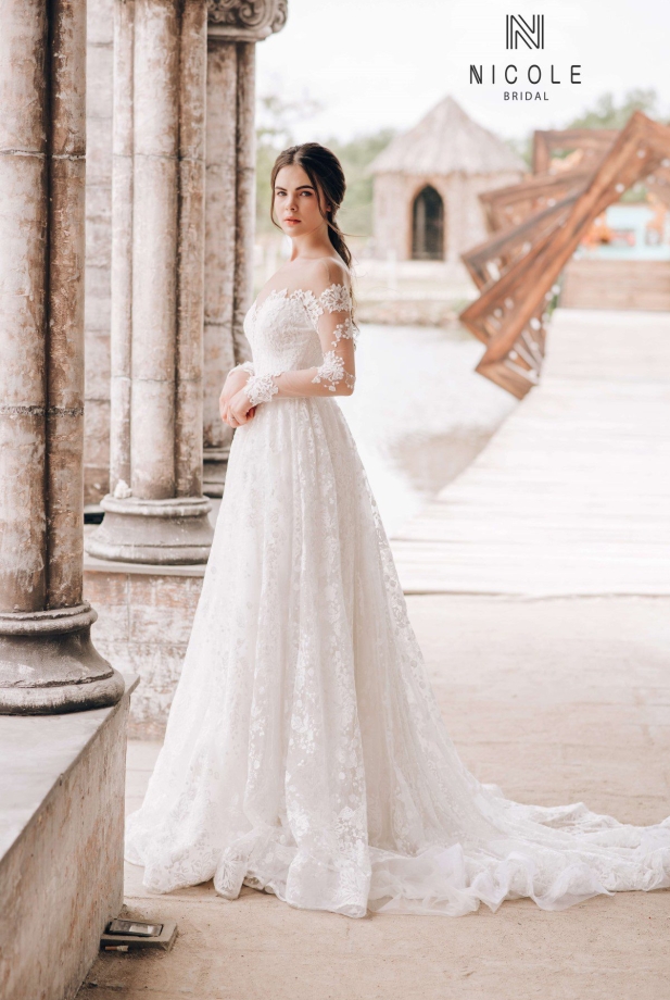 Váy cưới dáng chữ A Cinderella (19PA306)
