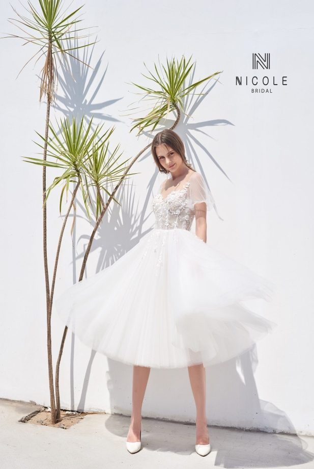 Váy cưới ngắn Dahlia 2019 (19PS110)
