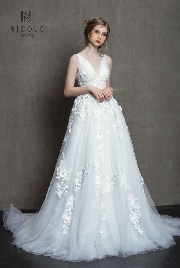 Váy cưới dáng chữ A Freya (19LA206)