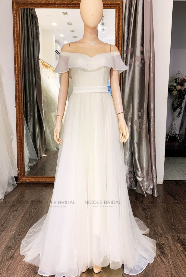 Váy thanh lý chữ A rớt vai TL23011