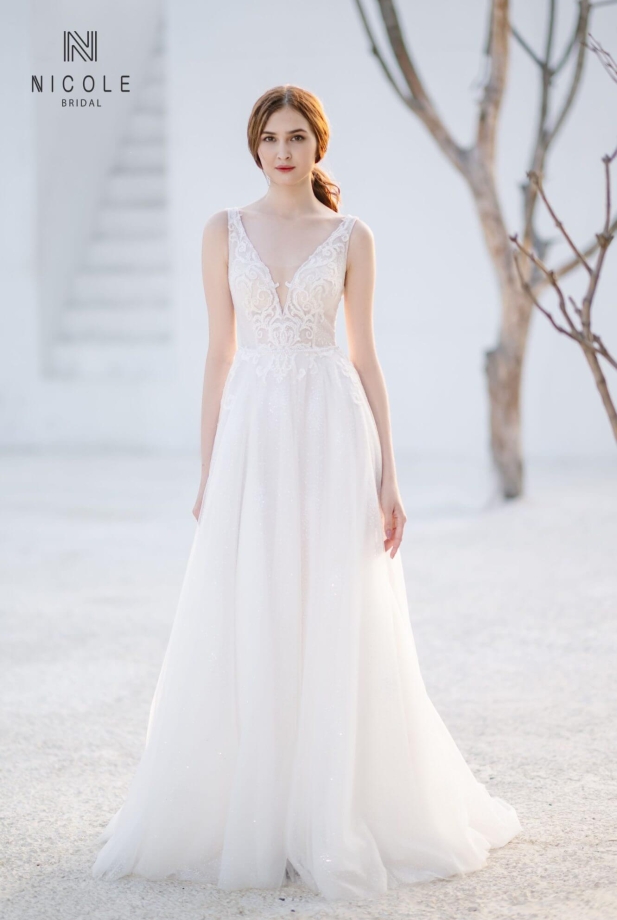 Váy cưới dáng chữ A - Martha (20PA110)
