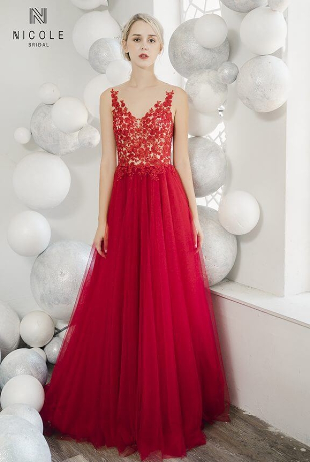 Váy cưới dáng chữ A Cherry (20PA302	)