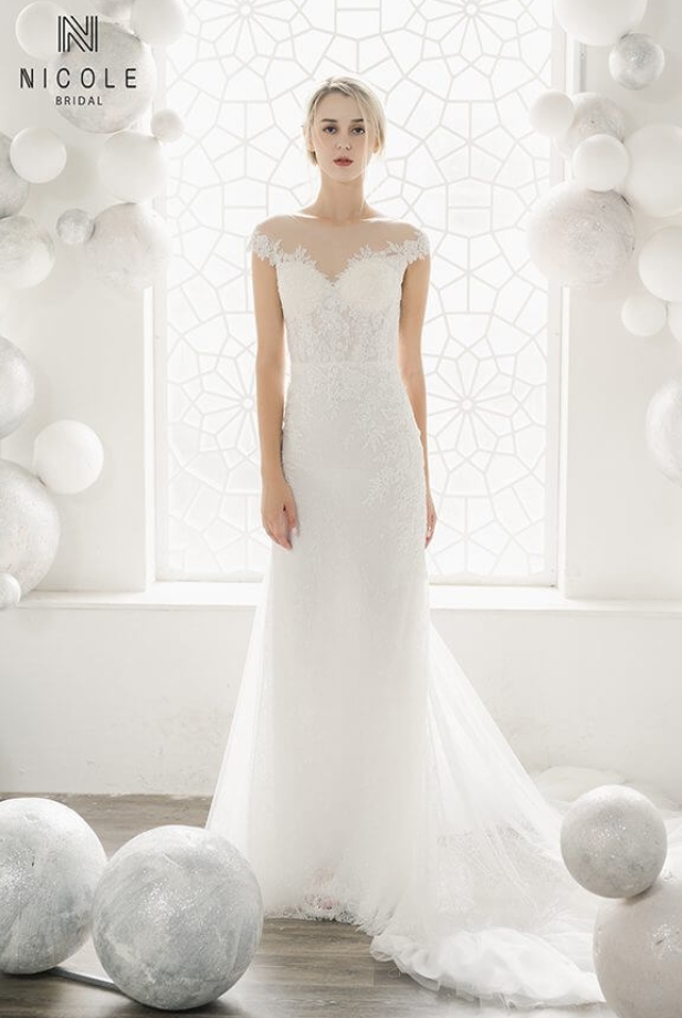 Váy cưới đuôi cá Clara (20LM303)
