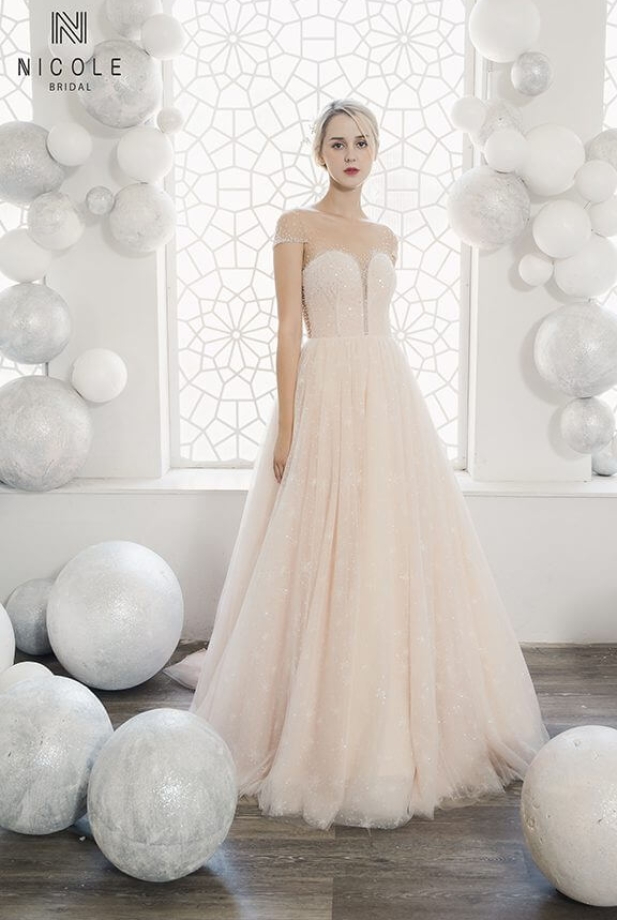 Váy cưới dáng chữ A Sophie (20PA311)
