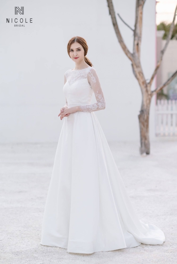 Váy cưới dáng chữ A - Susan (20PA109)