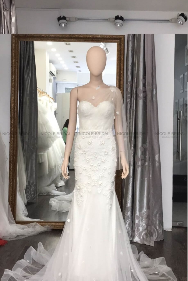 Váy đuôi cá lệch vai TL22011