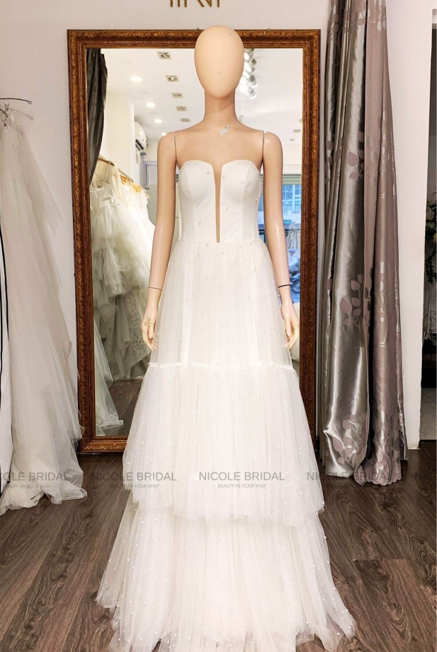 Váy thanh lý cúp ngực V TL23007