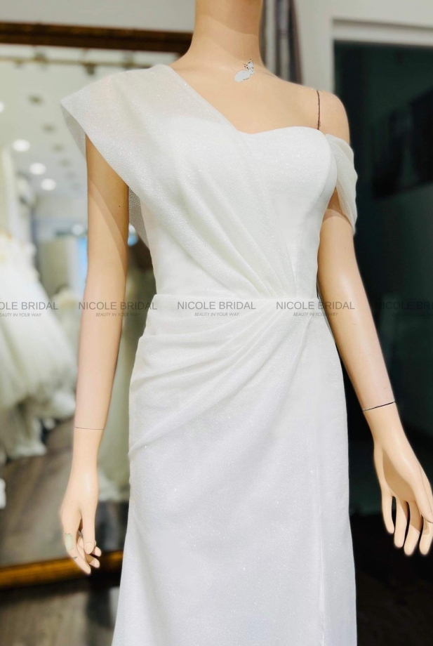 Váy đuôi cá lệch vai TL22006