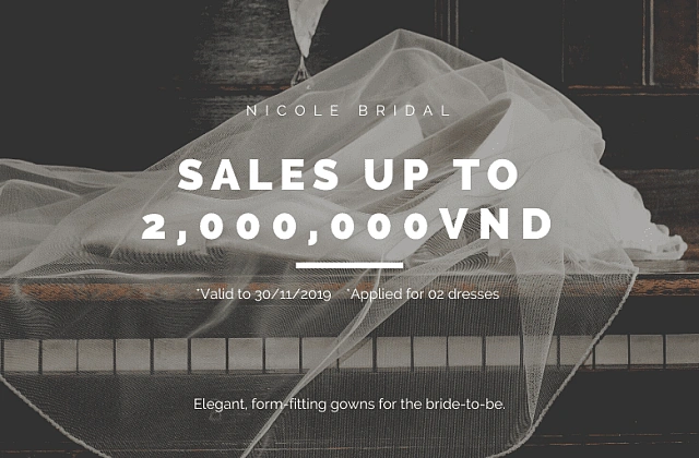THUÊ VÁY CƯỚI, GIẢM ĐẾN 2,000,000 VND