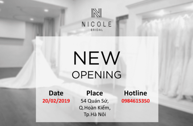 NICOLE BRIDAL HANOI - NEW OPENING