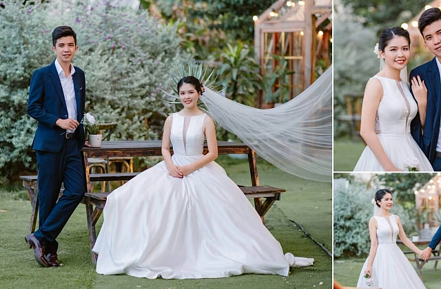 Bí quyết chụp ảnh cưới studio đẹp như tranh vẽ
