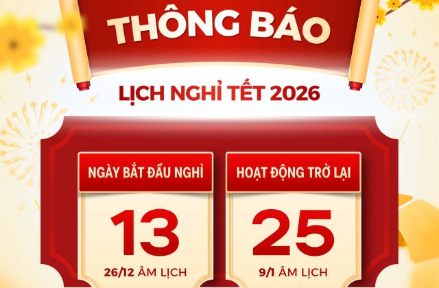 [Announcement] Lunar New Year Holiday Schedule 2026