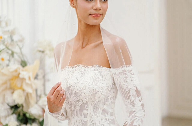 Cô dâu mặc váy cưới ren nên chọn veil nào để tỏa sáng trong ngày trọng đại