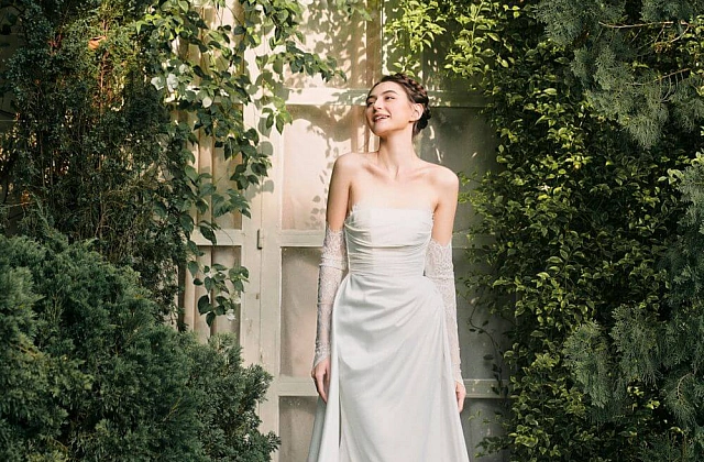 Take a look at the latest collection of Mikado Satin wedding dresses 2024