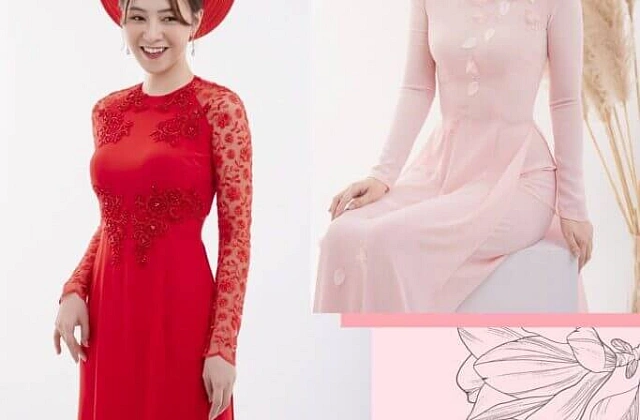 Mẫu áo dài cưới đơn giản và đẹp, tôn dáng cô dâu