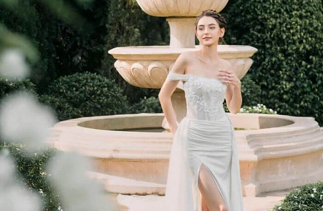 sexy wedding dress 10 dresses for the charming bride 2023 Size:L | ITA 44 | EU 40 | UK 12 | US 8 Wine Unique Bargains Women's Plus