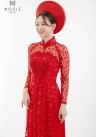 Áo dài cưới màu đỏ mã DDDOF79
