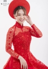 Áo dài cưới màu đỏ mã DDDOF79