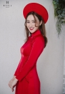 ÁO DÀI CƯỚI ĐỎ DDDOF92