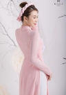 ÁO DÀI HỒNG PHẤN DDHPF89