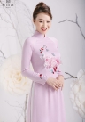 ÁO DÀI CƯỚI HỒNG MẬN DDHMF87